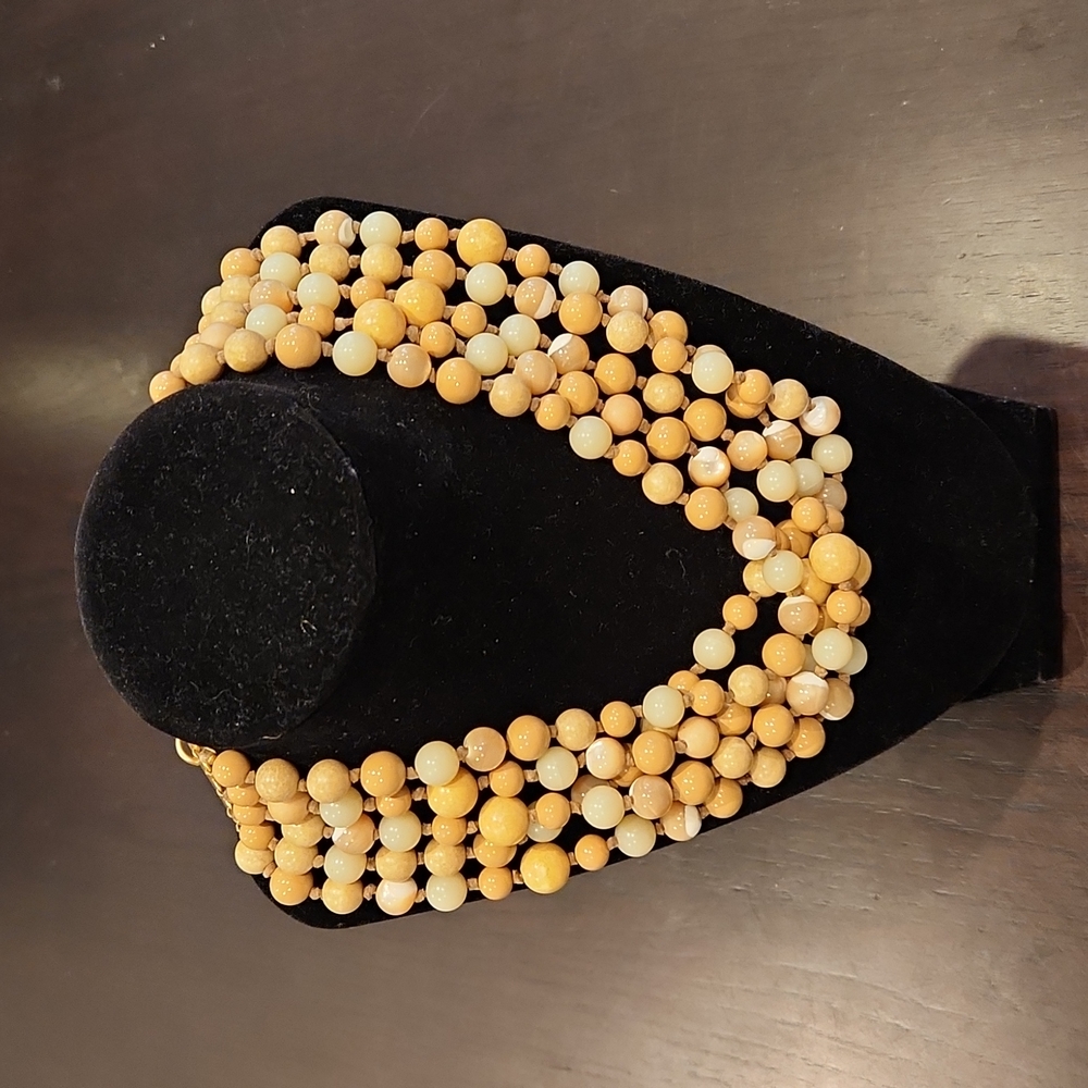 5 strand beaded necklace